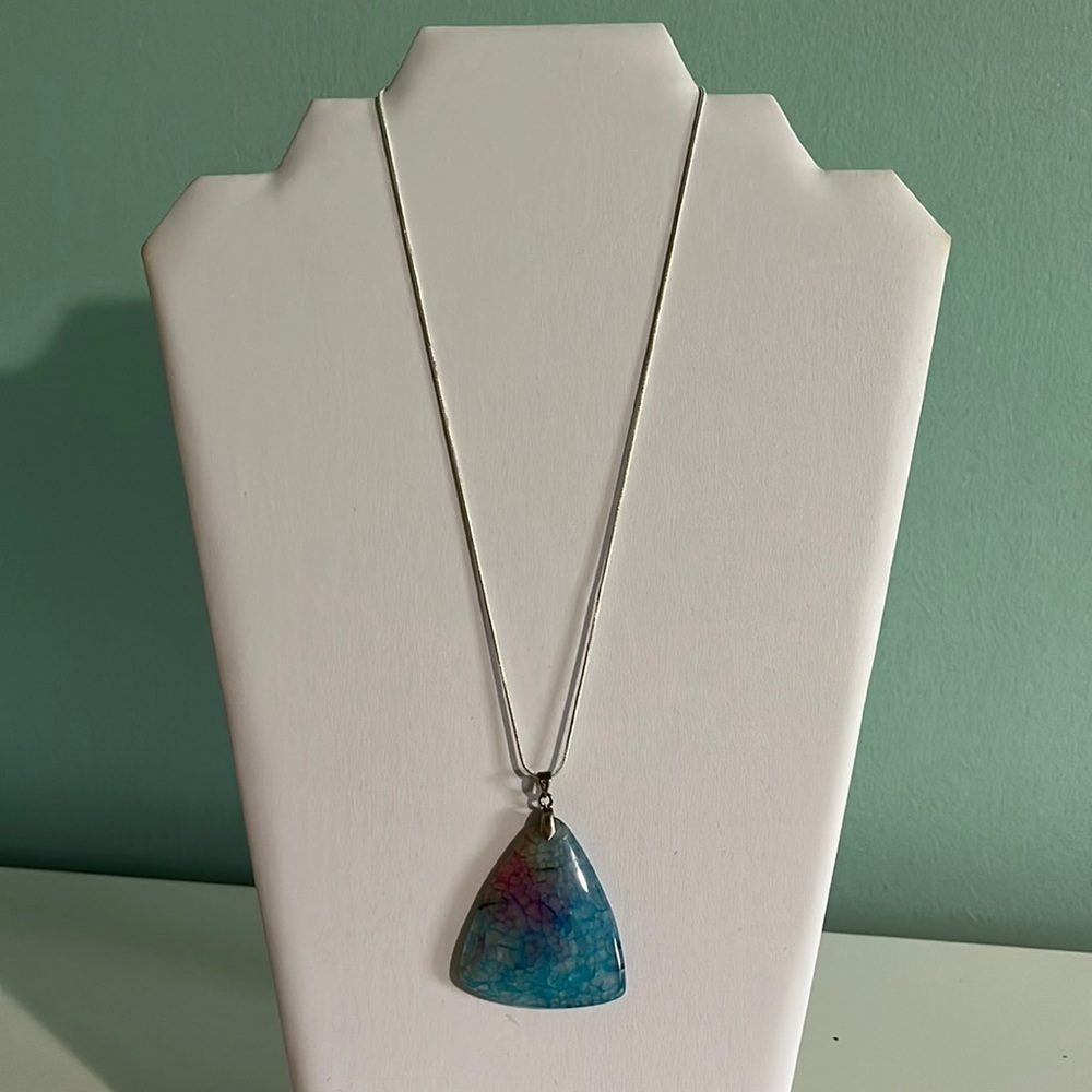 Glass Pendants with chain.
